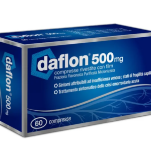 Daflon 500 mg 60 Compresse Flavonoidi Vasoprotettore (emorroidi)